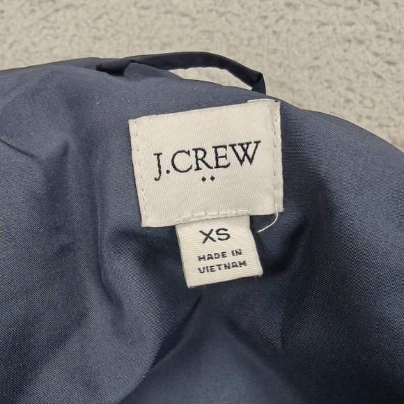 J Crew Vest Womens Extra Small Navy Blue Quilted Puffer‎ Utility Pockets FA19 XS - Picture 4 of 12